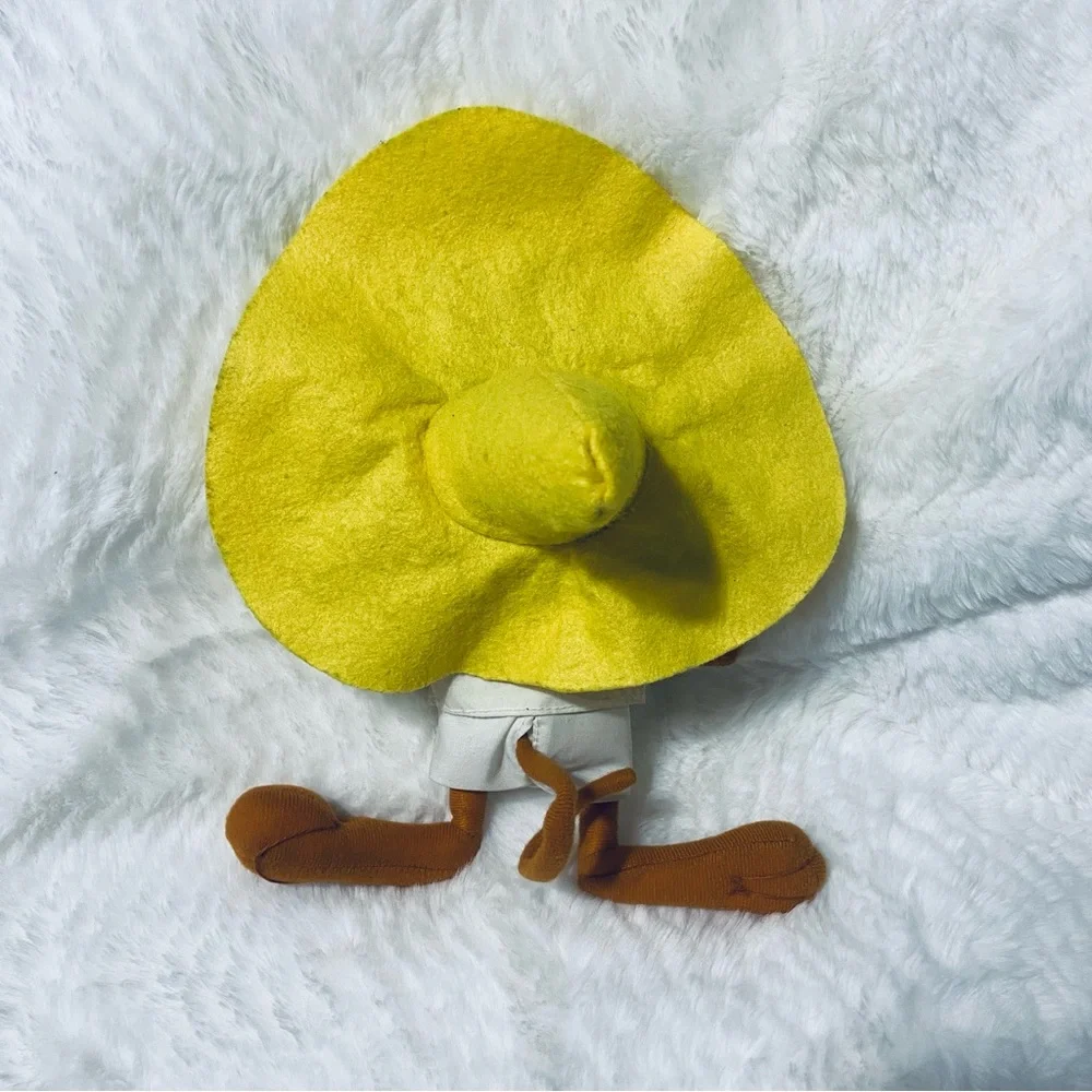 Vintage 1996 Looney Tunes Speedy González Plush Toy with Yellow Hat